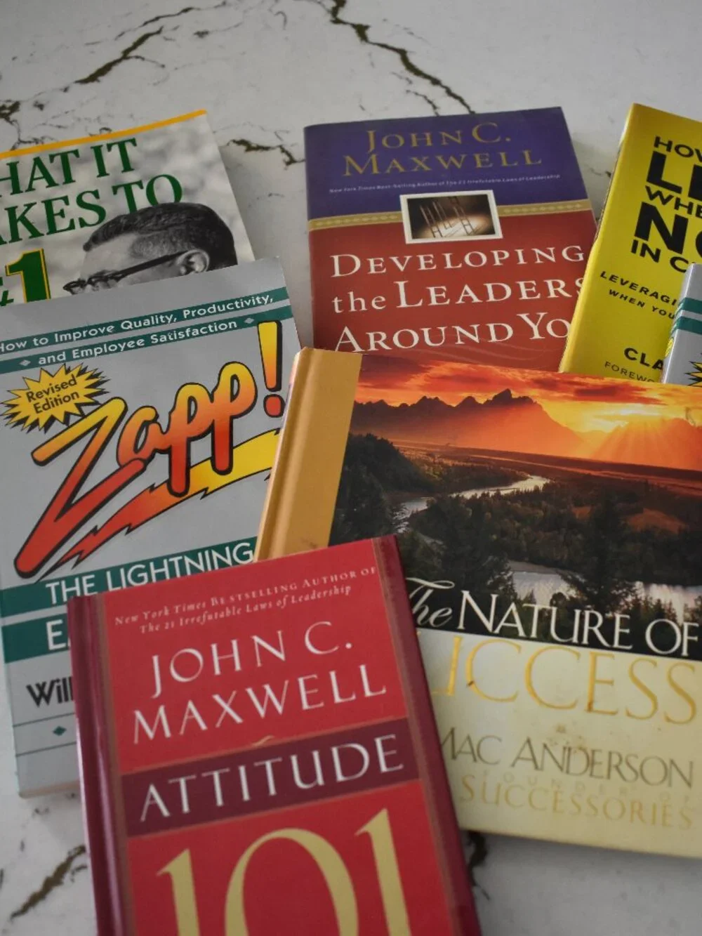 Leadership Management Success Business Books Lot John C Maxwell Zapp! 8 Books